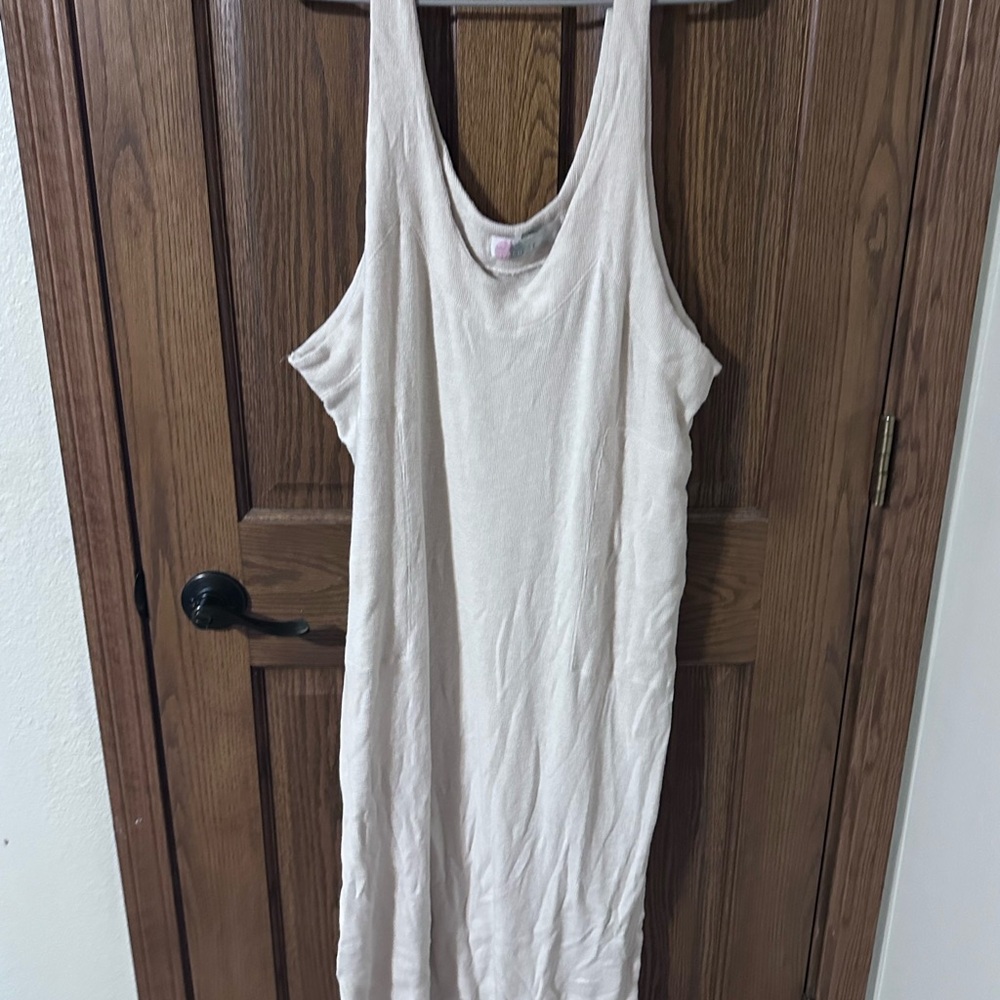 Free People Beach Sleeveless Cream Dress